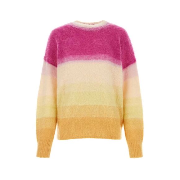 0401~Crew Neck DRUSSELL Mohair Blend Sweater